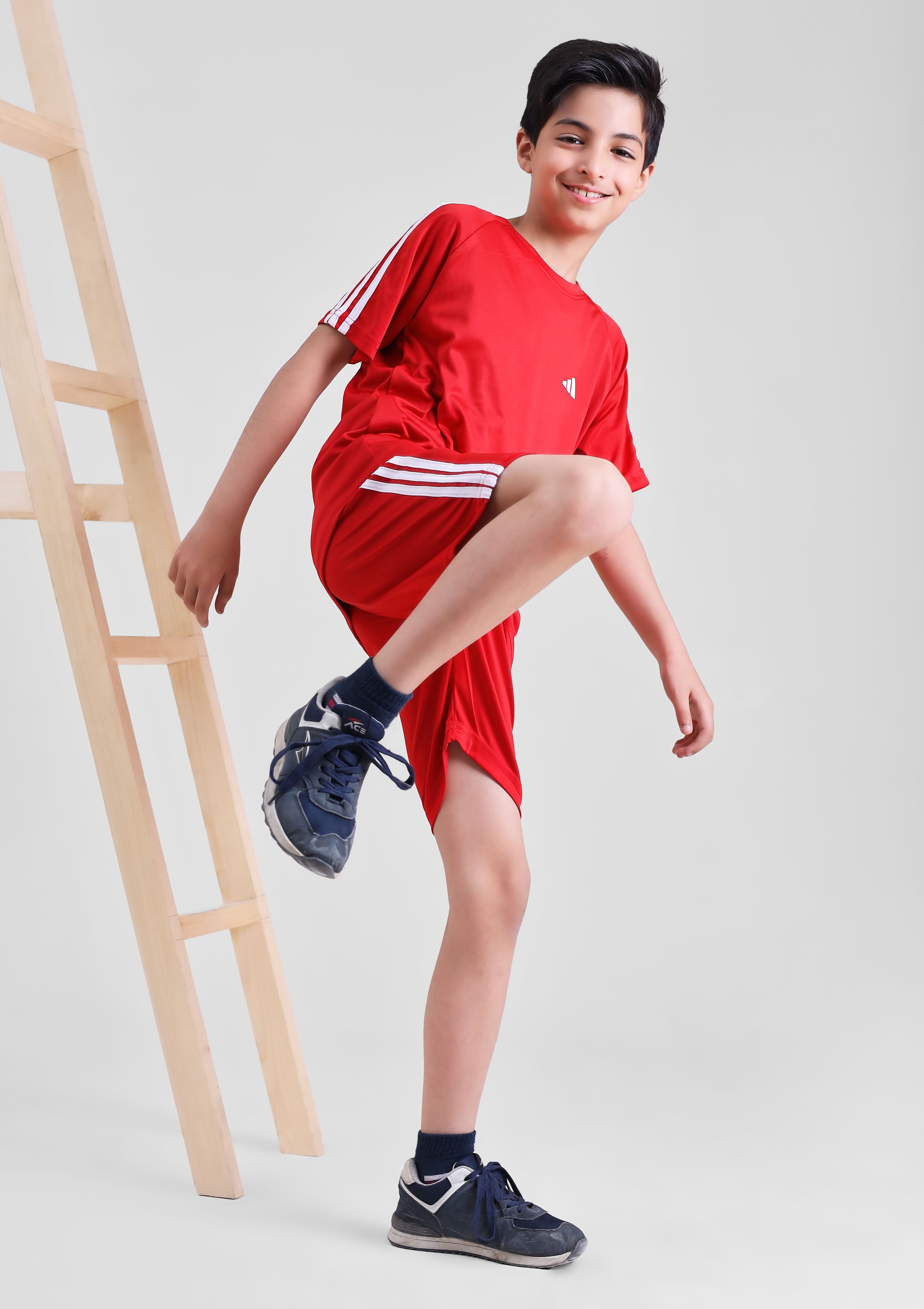 Adi Dri-Fit Tracksuit Red