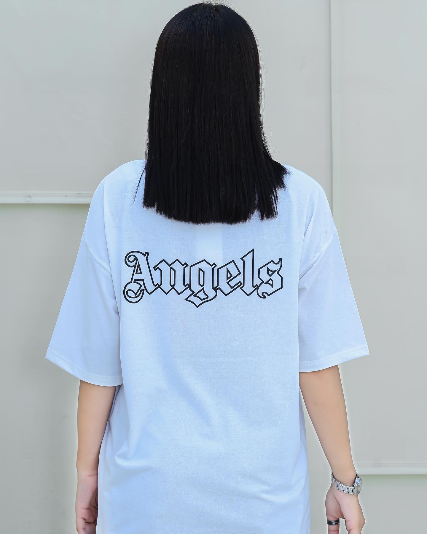 Palm Premium Drop-Shoulder T-Shirt White