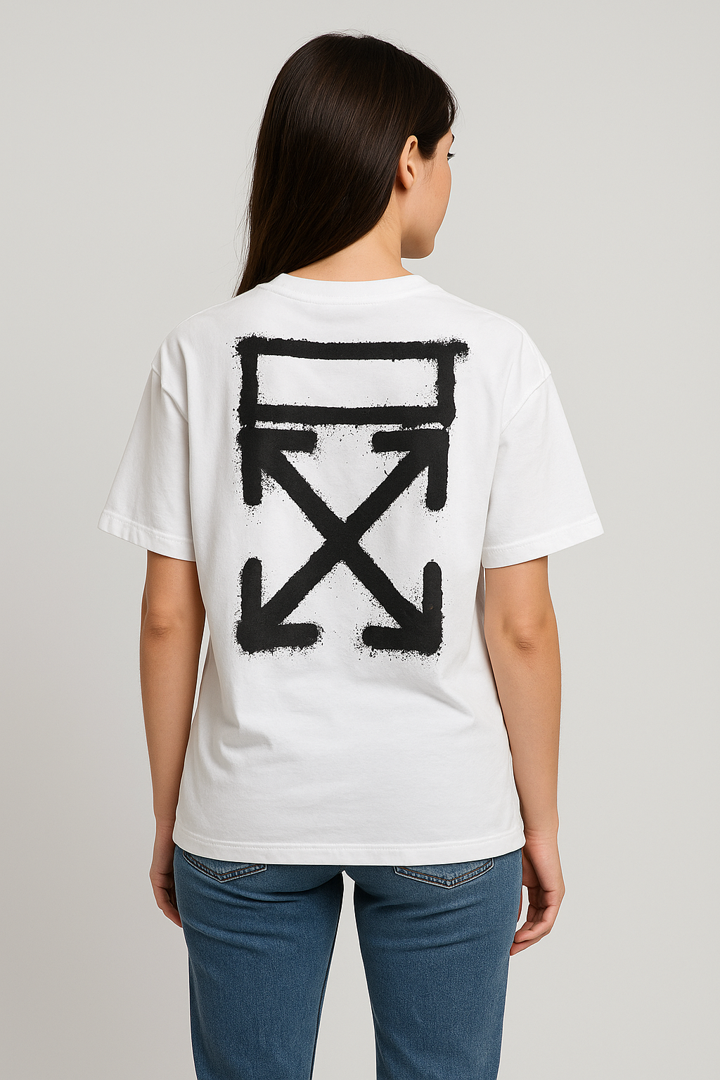 off-x Imported Drop-Shoulder T-Shirt White F