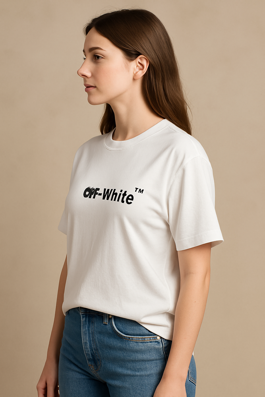 off-x Imported Drop-Shoulder T-Shirt White F