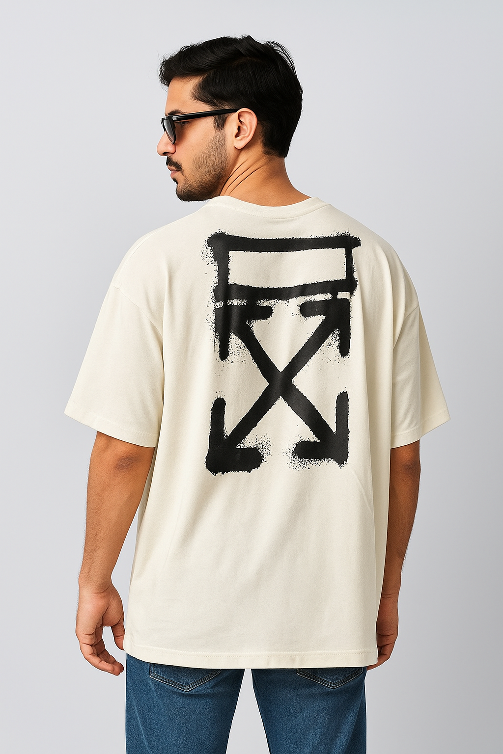 off-x Imported Drop-Shoulder T-Shirt White F