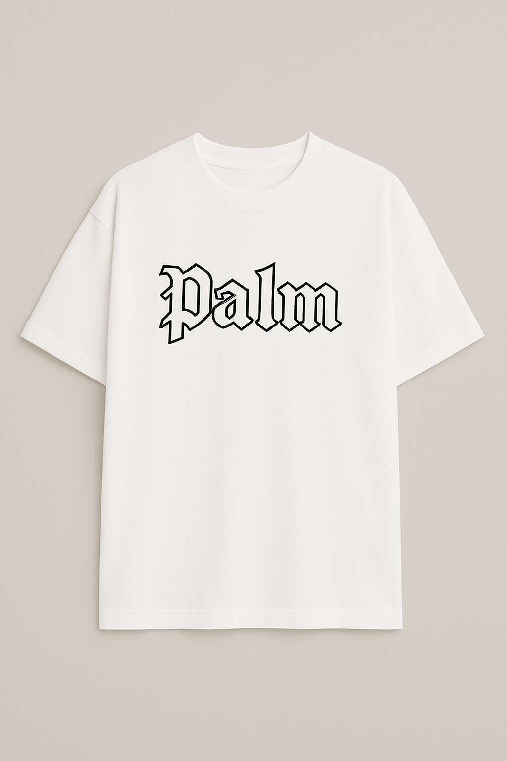 Palm Premium Drop-Shoulder T-Shirt White