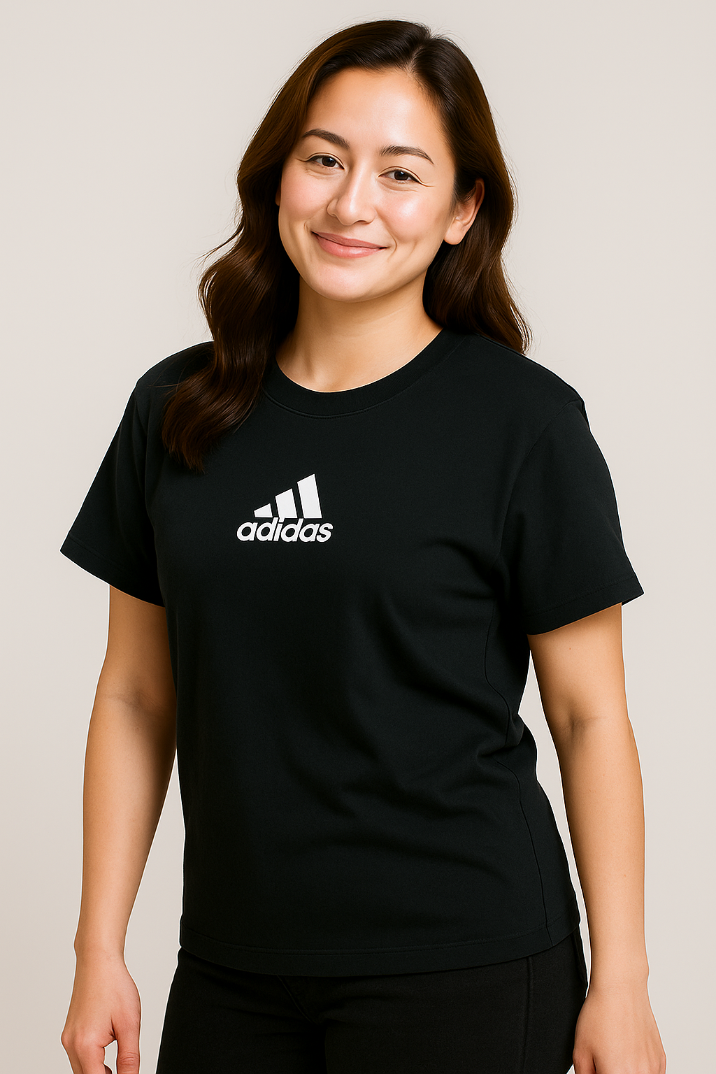 Adi imported Drop-Shoulder T-Shirt Black -F