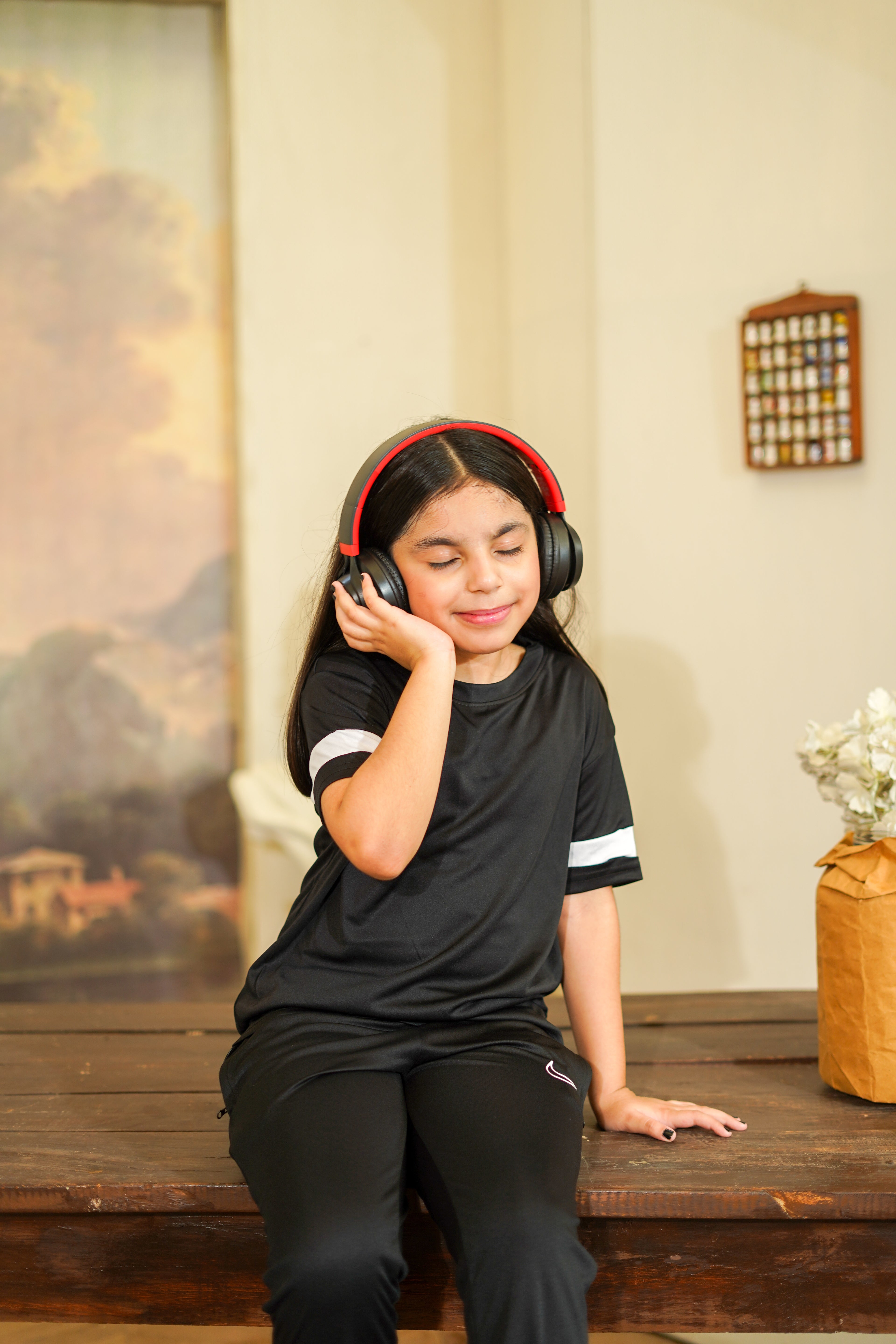 Nik Dri-Fit Black white Tracksuit