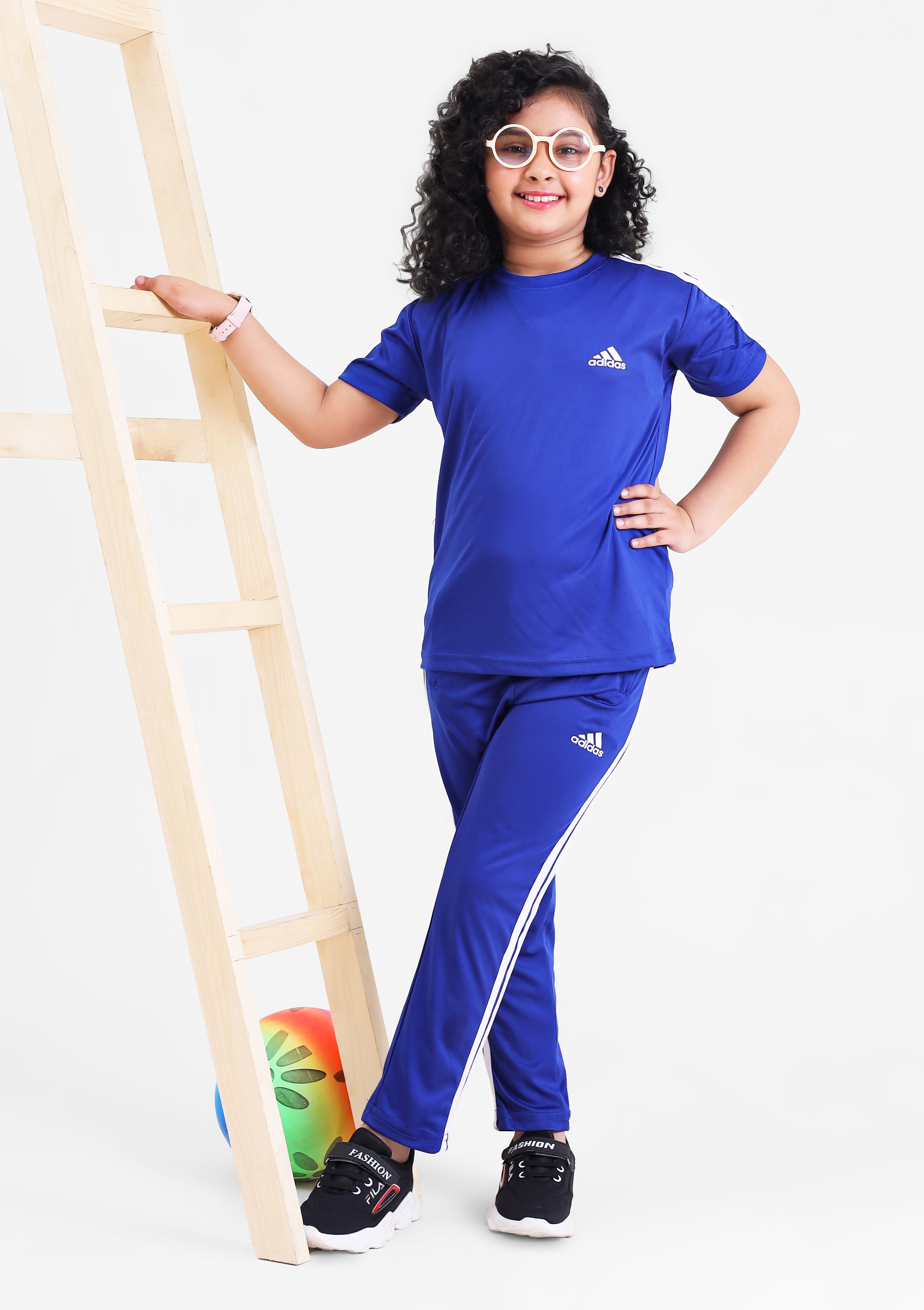 Adi Dri-Fit Tracksuit Royal Blue