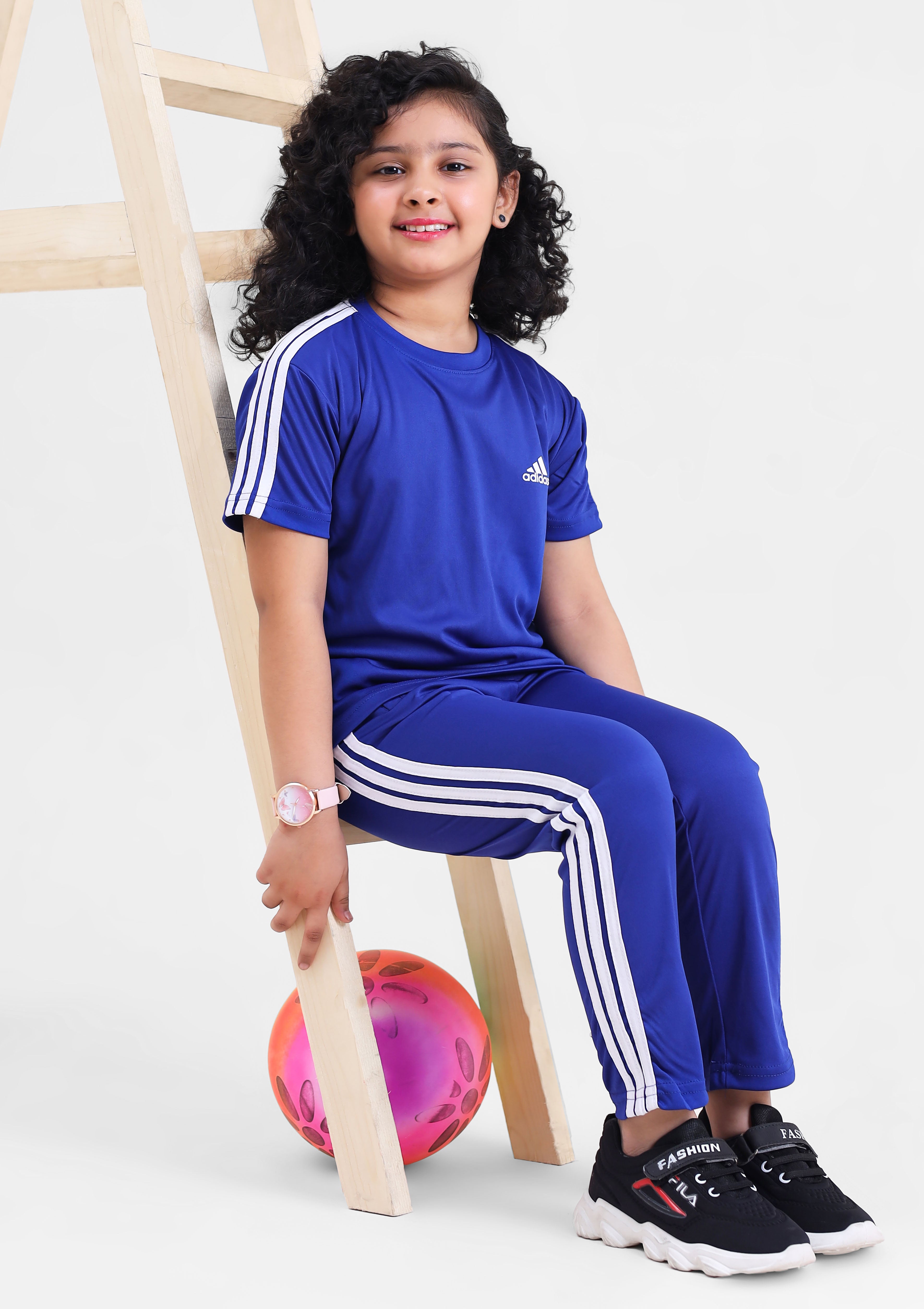 Adi Dri-Fit Tracksuit Royal Blue