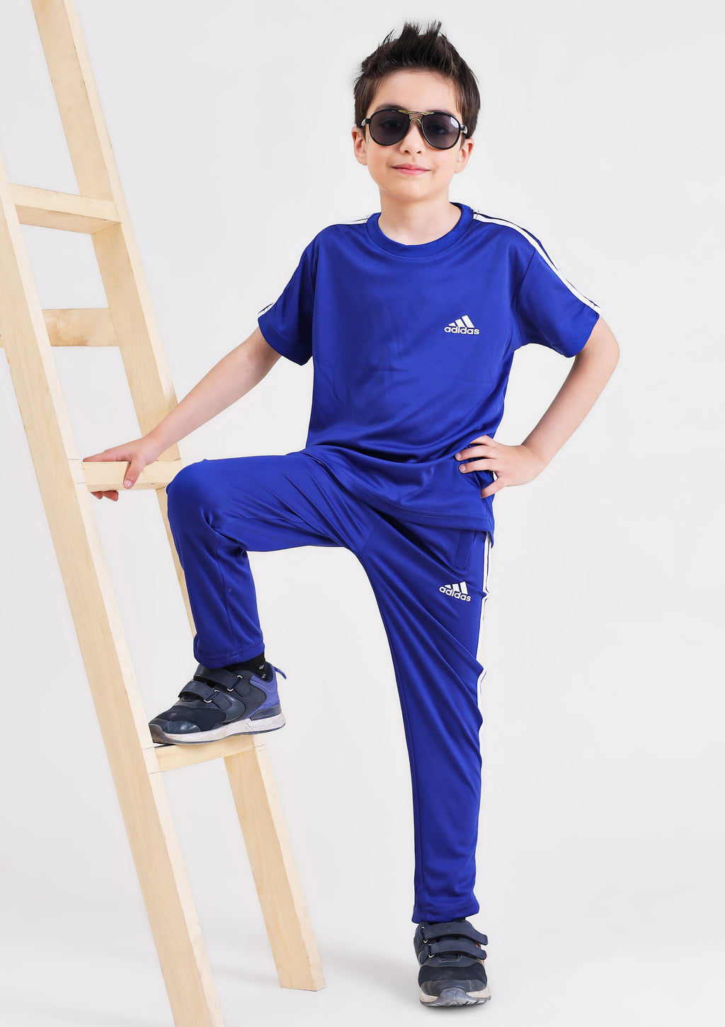 Adi Dri-Fit Tracksuit Royal Blue
