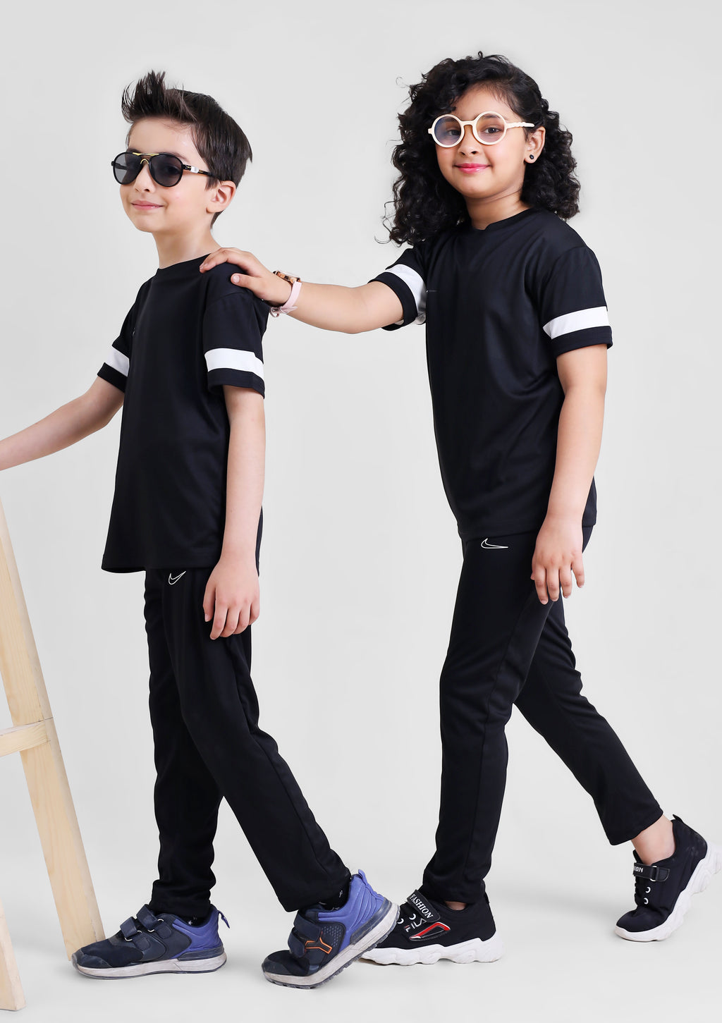 Nik Dri-Fit Black white Tracksuit