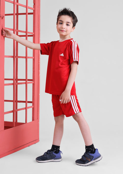 Adi Dri-Fit Tracksuit Red