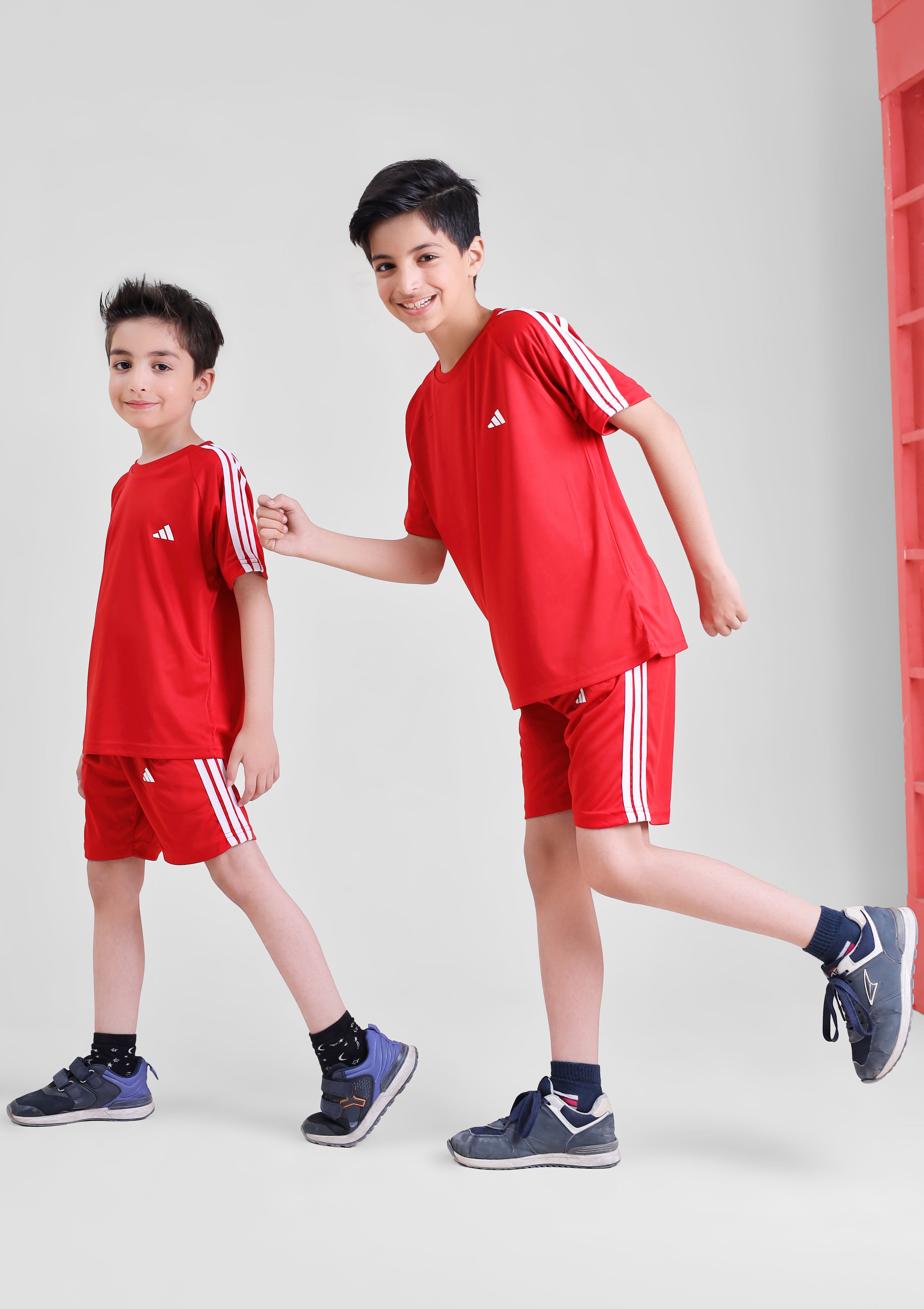 Adi Dri-Fit Tracksuit Red