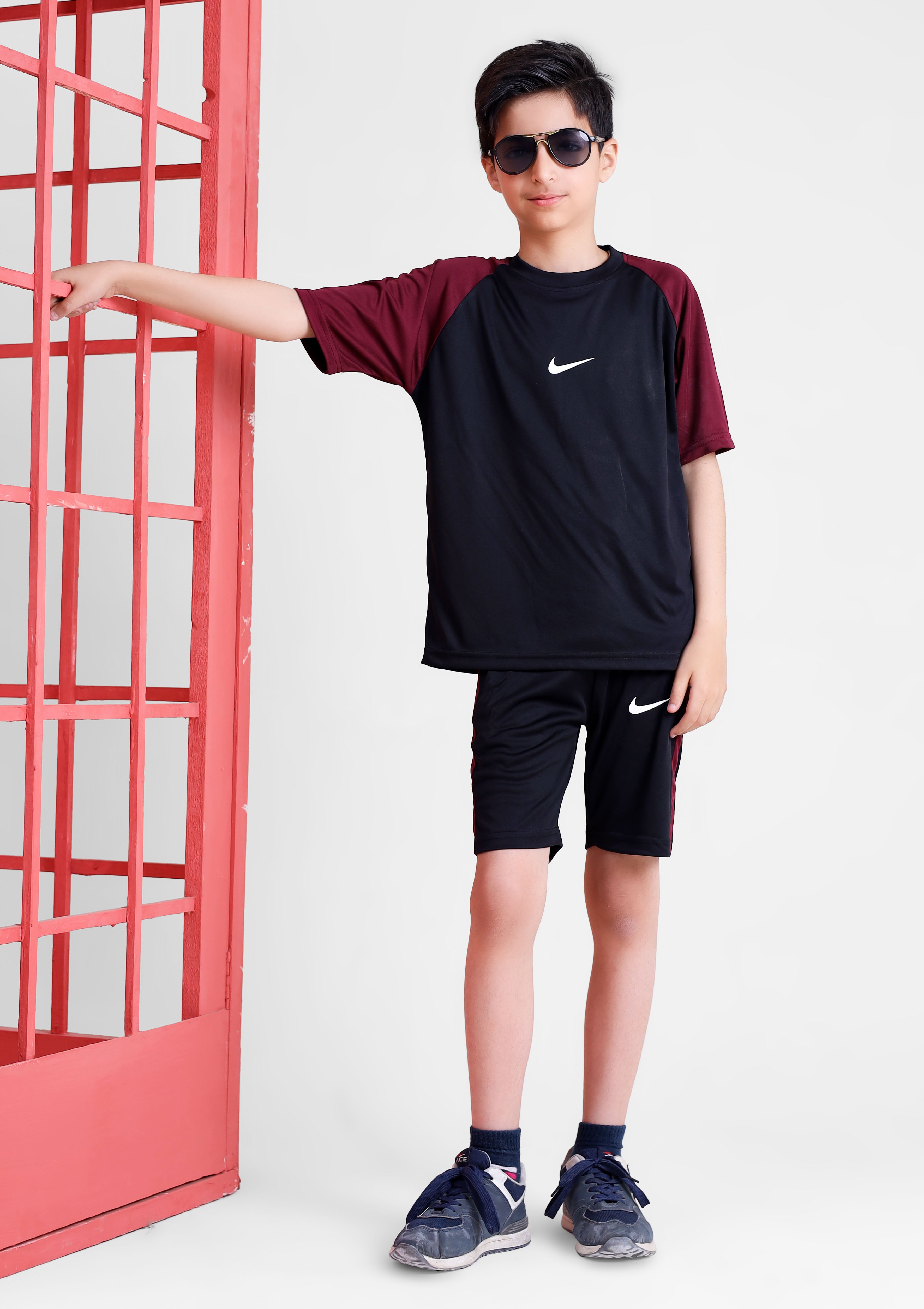 Nik Dri-Fit Tracksuit Mehroon