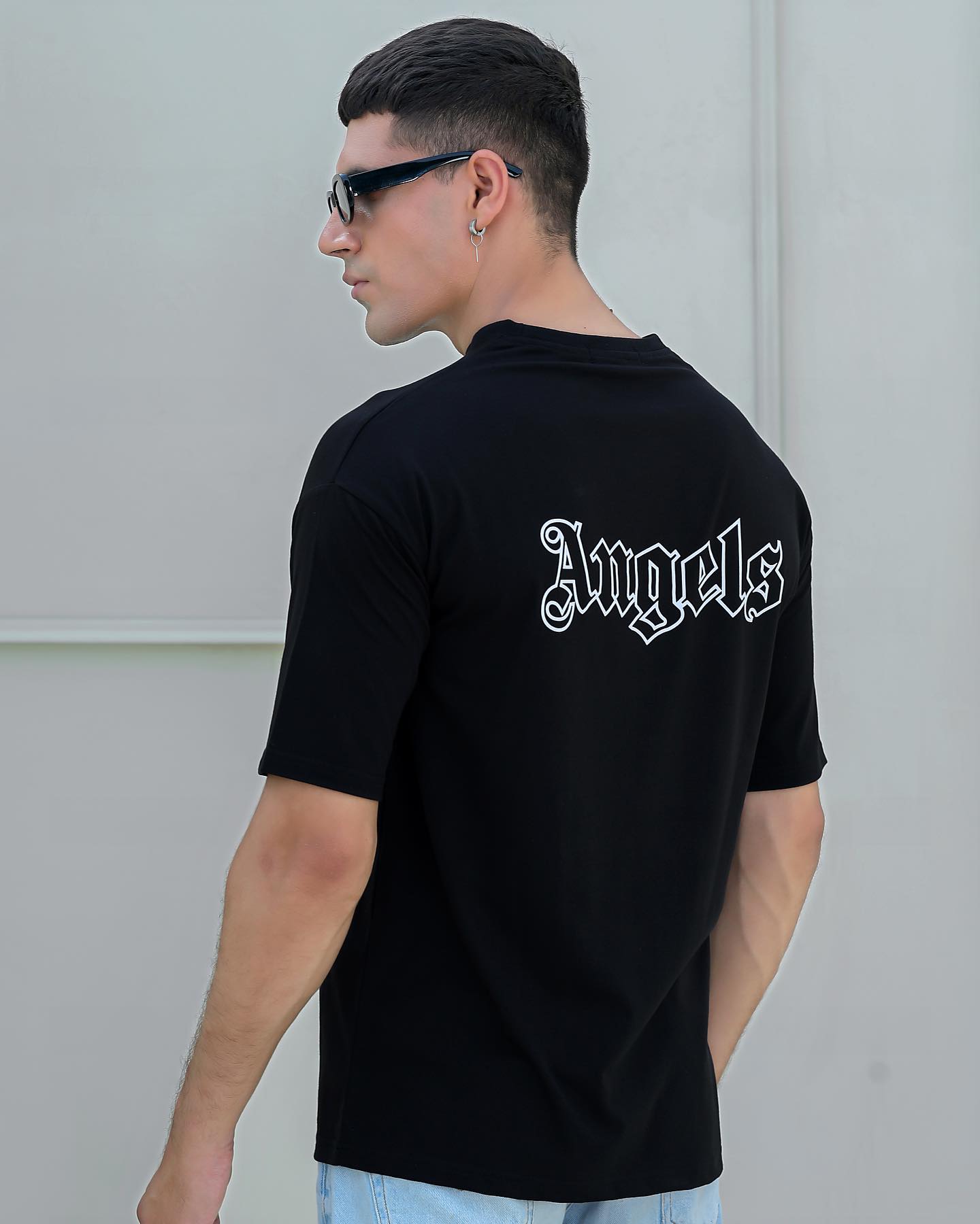 Palm Premium Drop-Shoulder T-Shirt Black