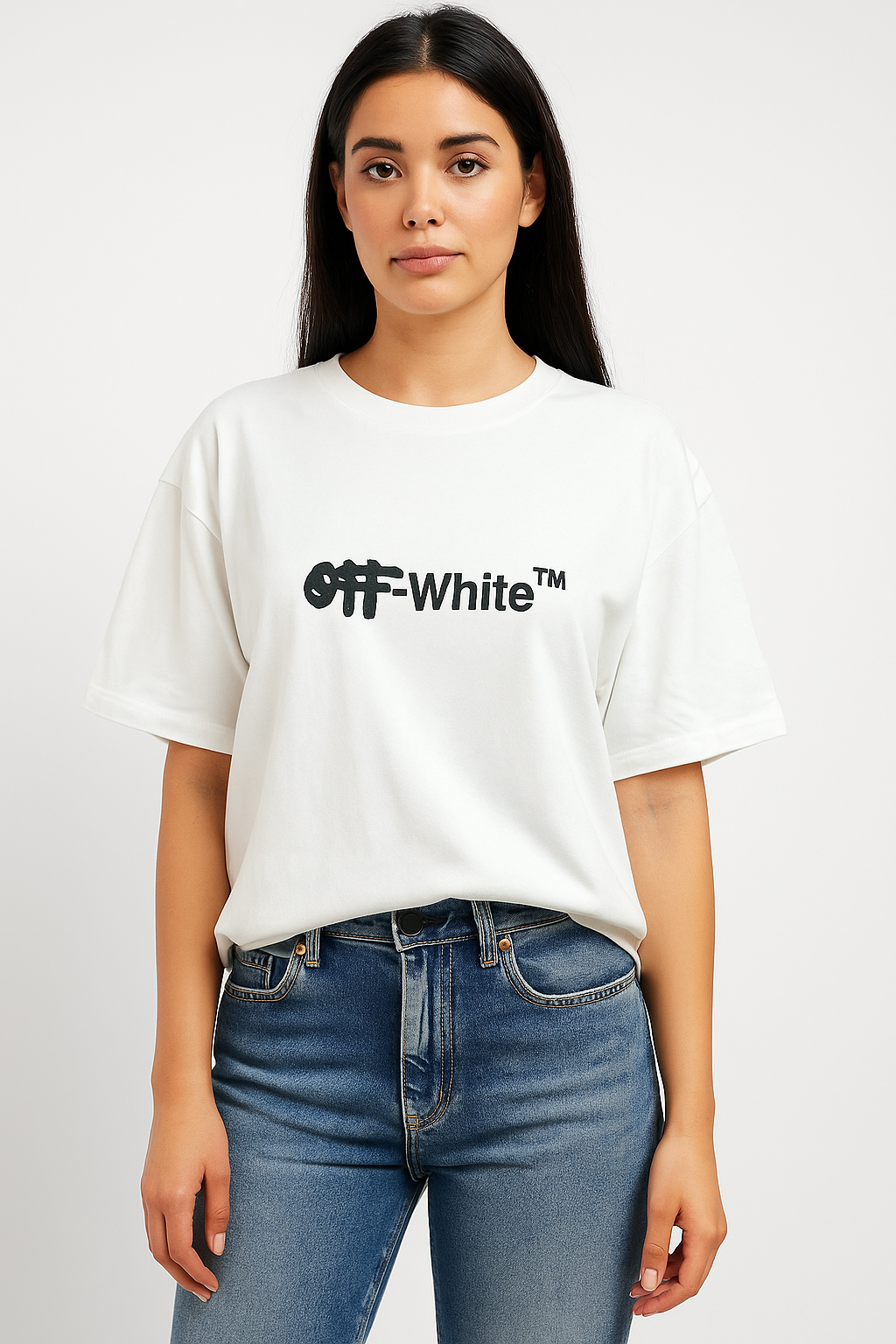 off-x Imported Drop-Shoulder T-Shirt White