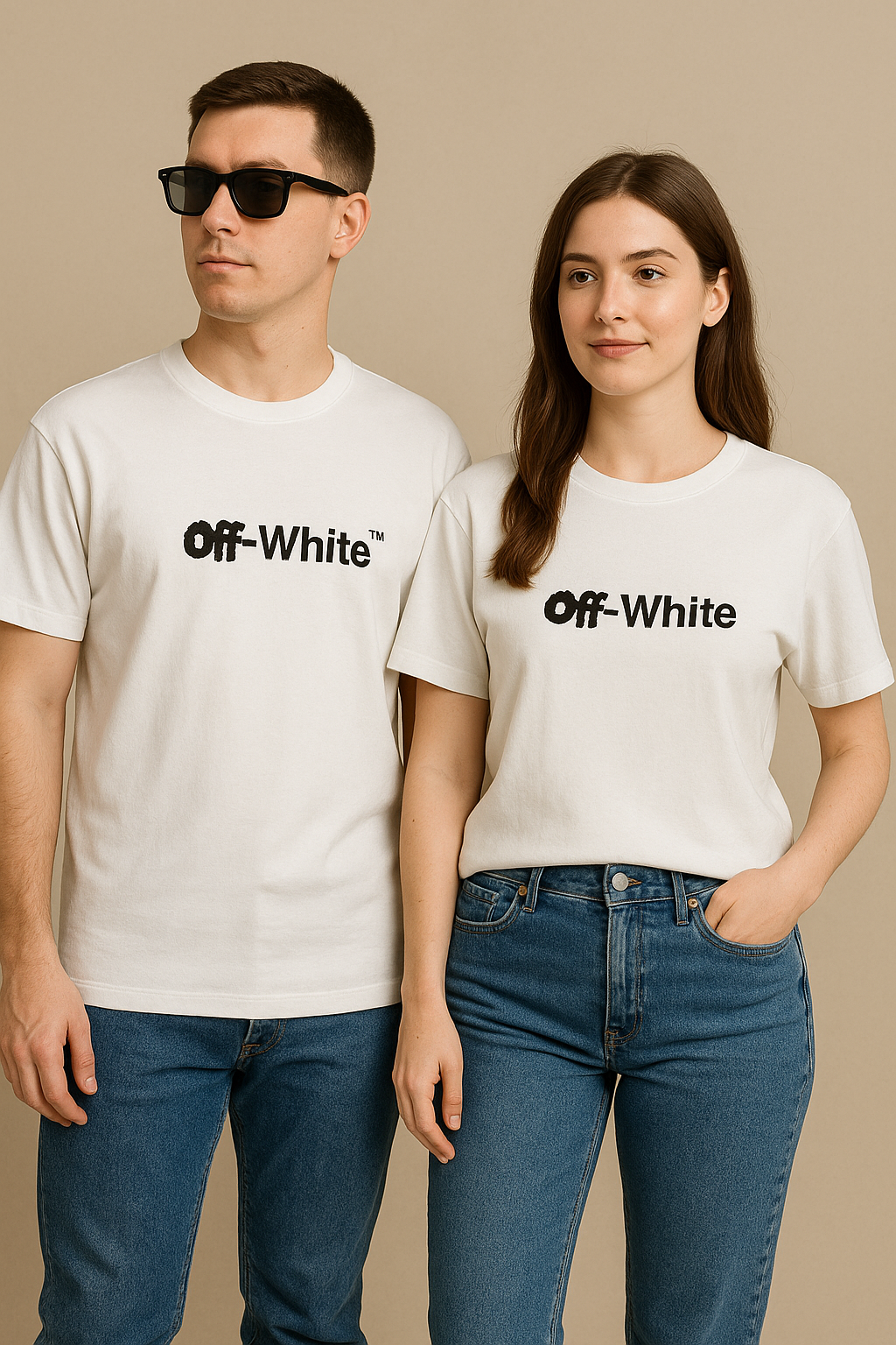 off-x Imported Drop-Shoulder T-Shirt White