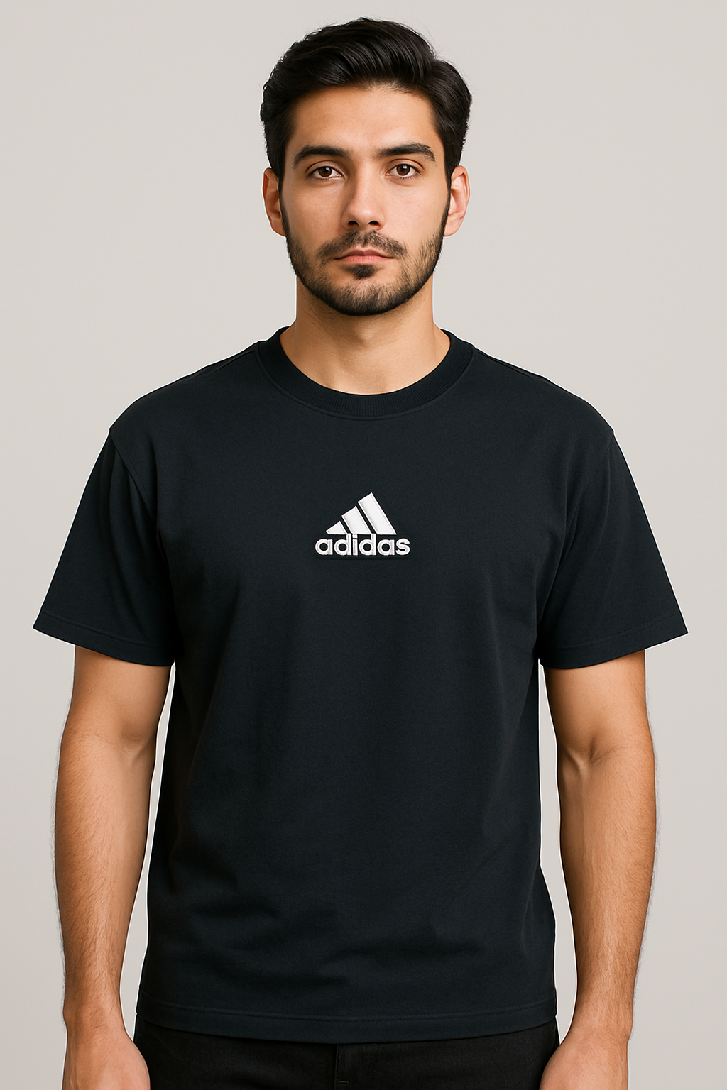 Adi imported Drop-Shoulder T-Shirt Black