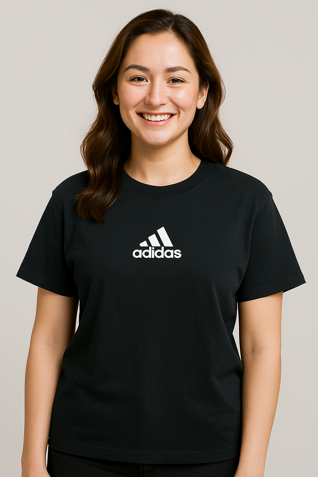 Adi imported Drop-Shoulder T-Shirt Black -F