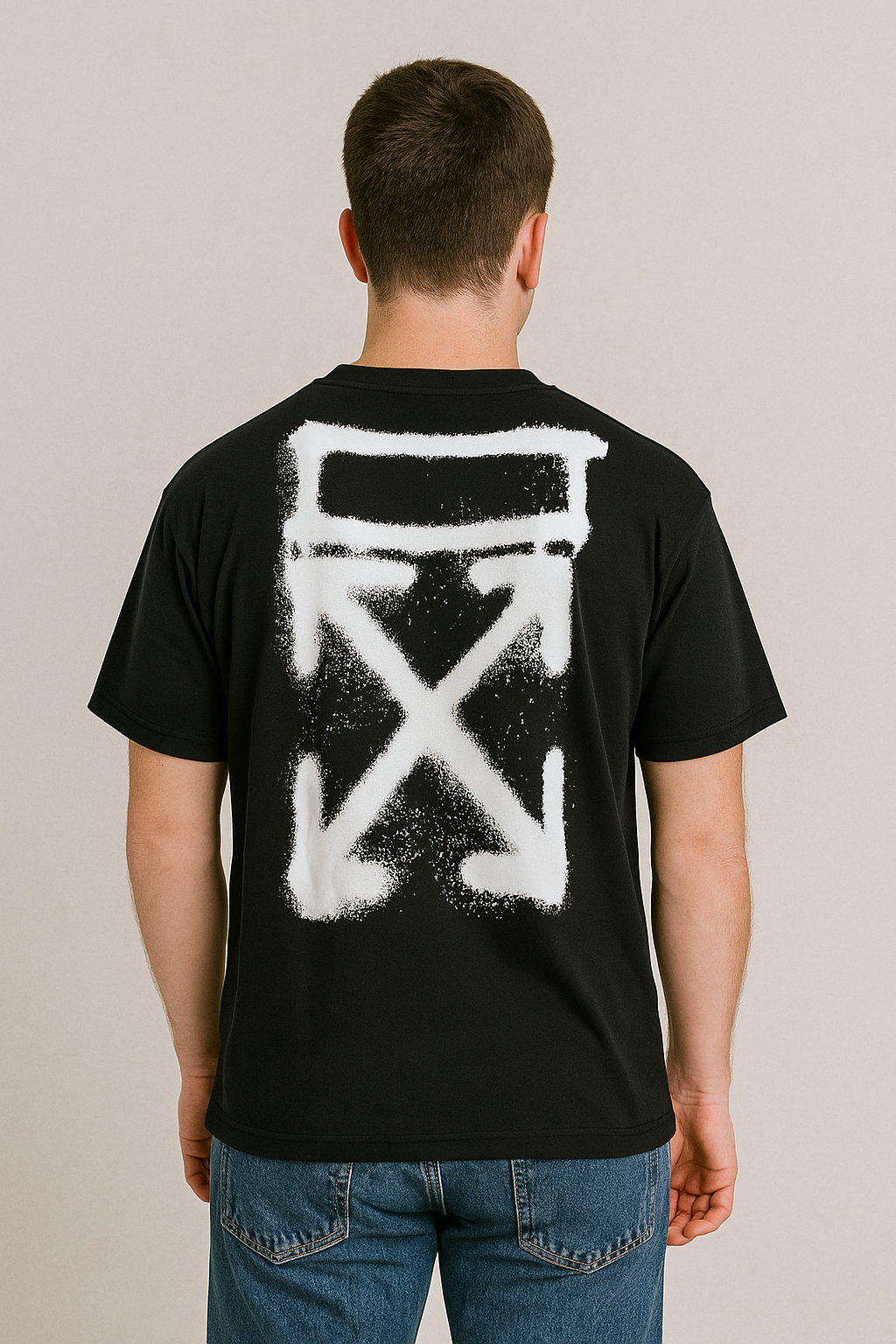 off-x Imported Drop-Shoulder T-Shirt Black