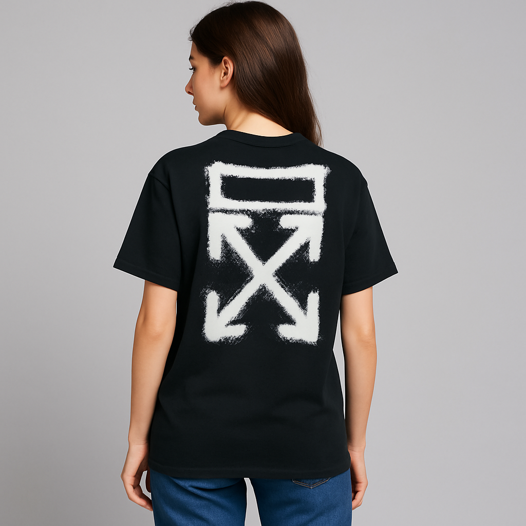 off-x Imported Drop-Shoulder T-Shirt Black