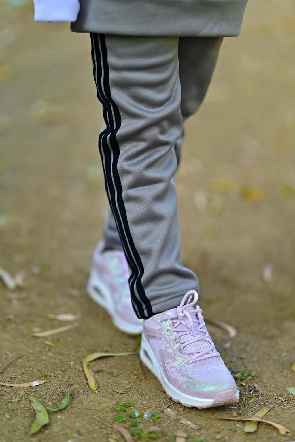 Adi Premium Tracksuit Grey White