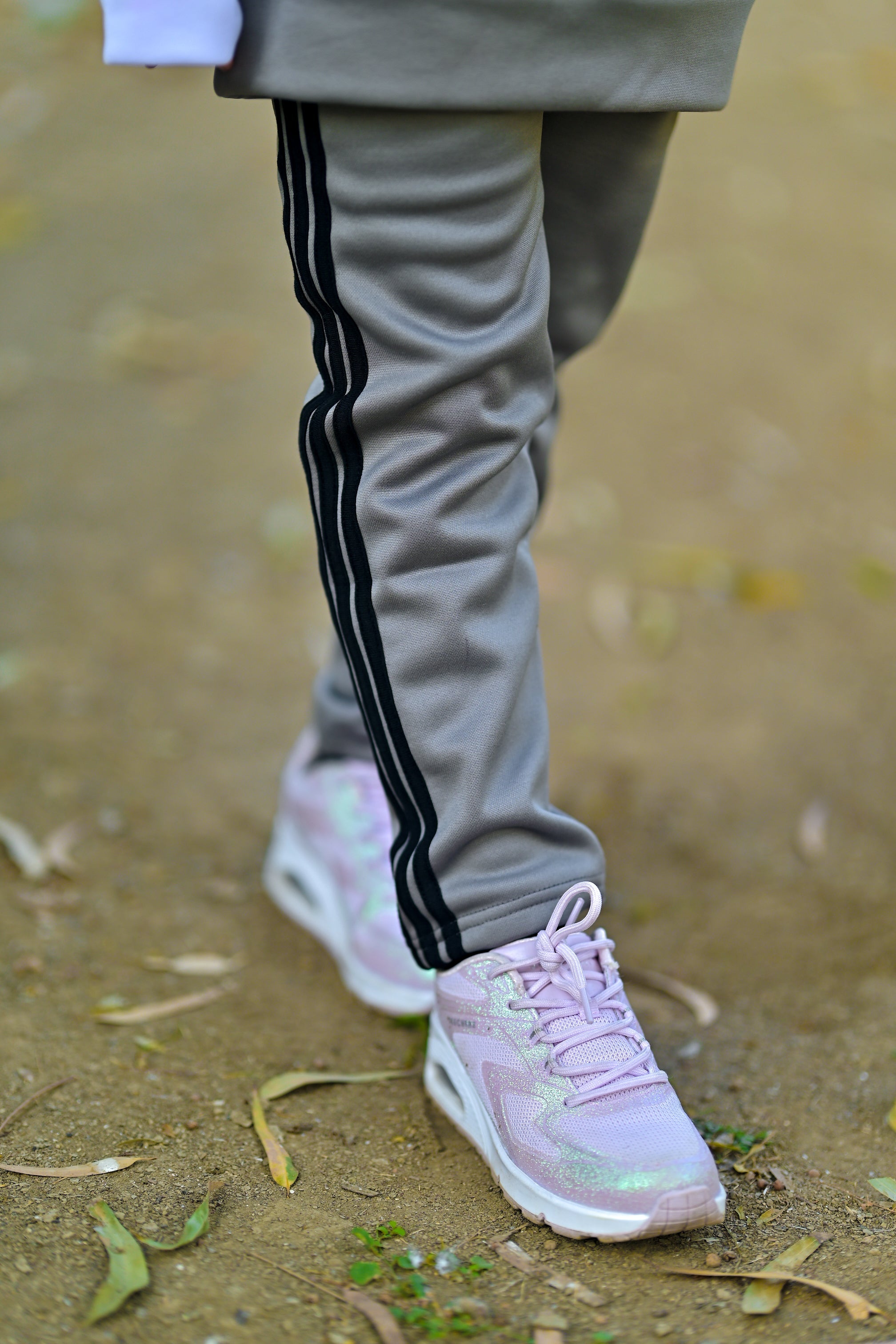 Adi Premium Tracksuit Grey White