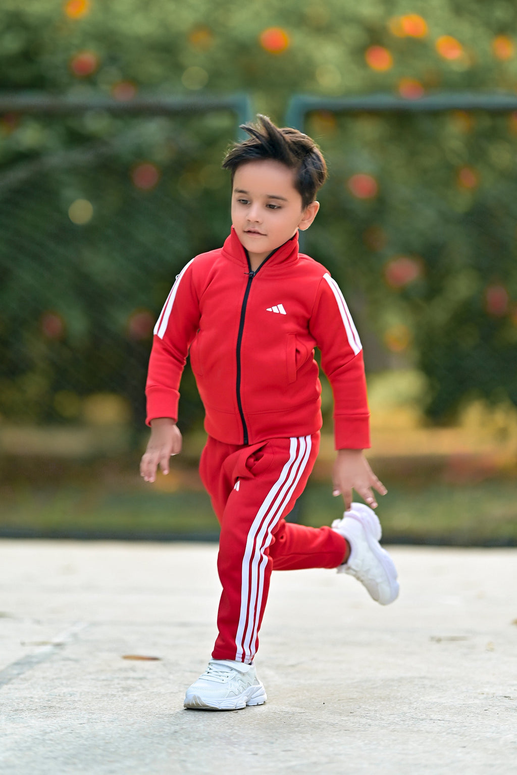 Adi Premium Tracksuit Red