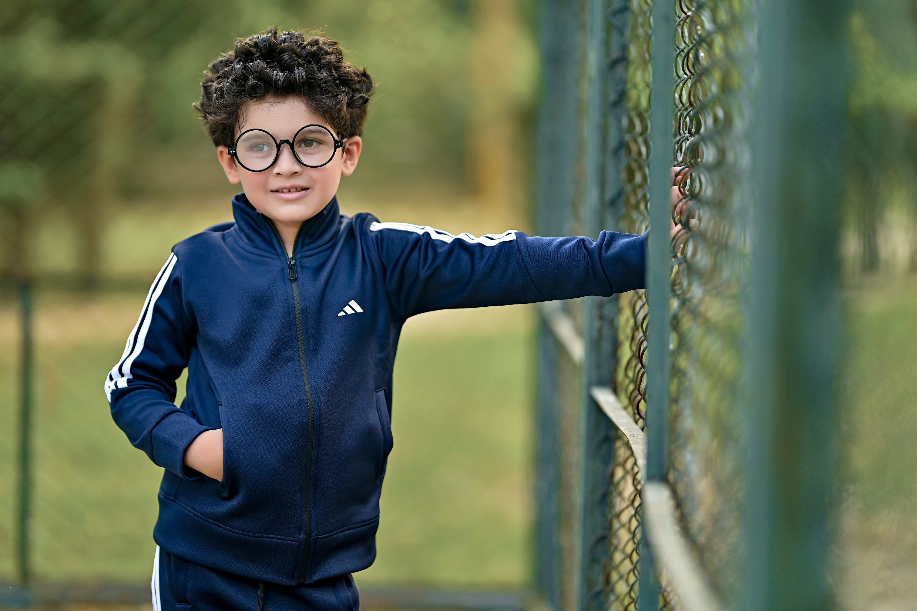 Adi Premium Tracksuit Navy