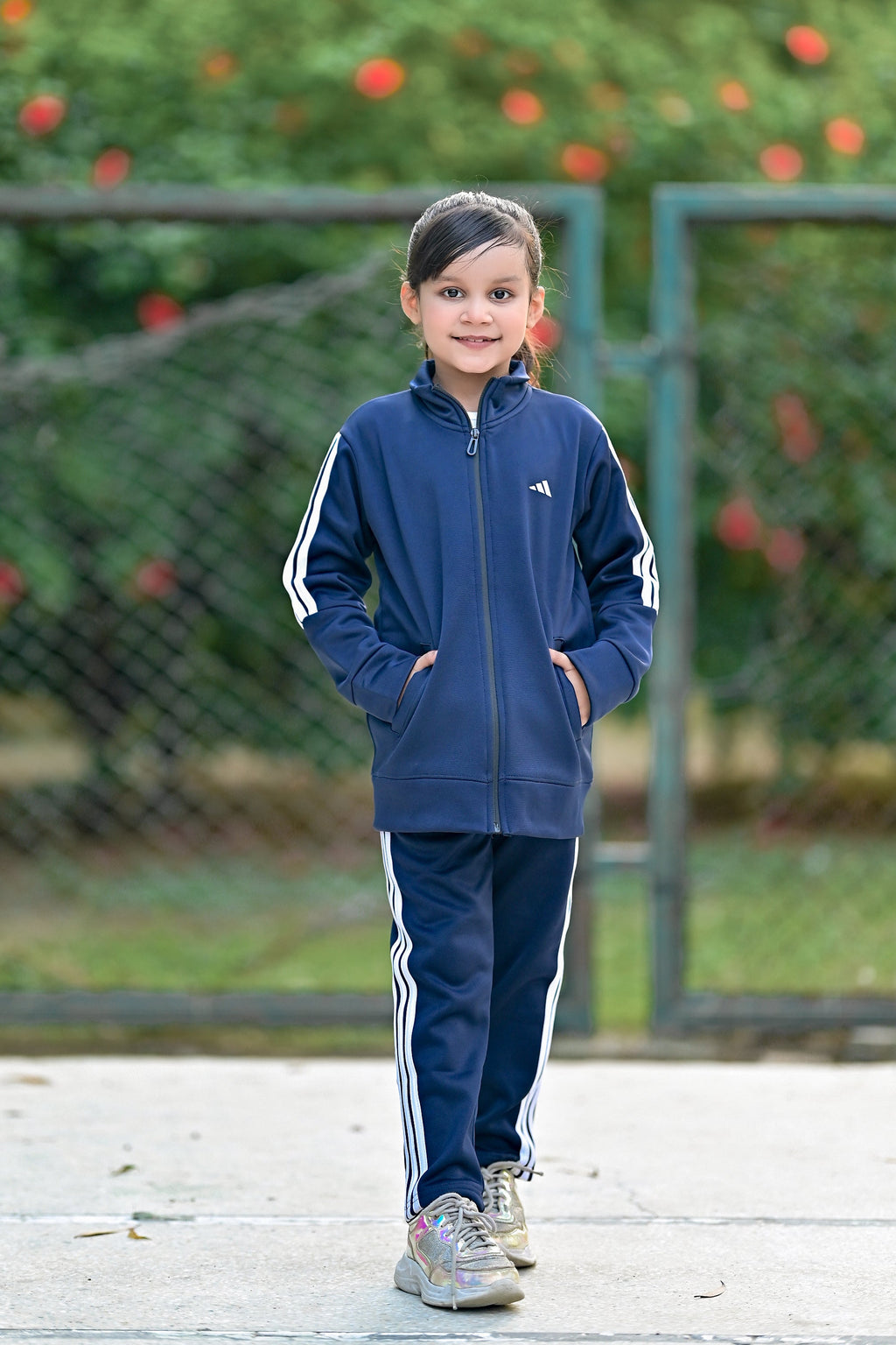 Adi Premium Tracksuit Navy