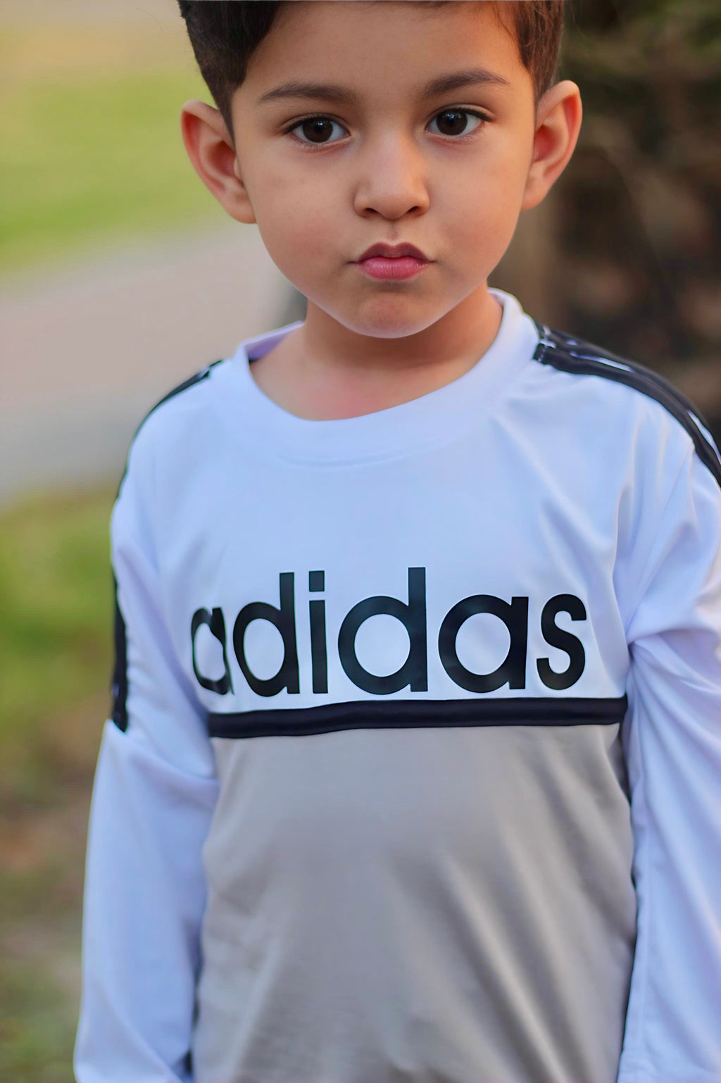 Adi Ful Sleeves Grey White Tracksuit