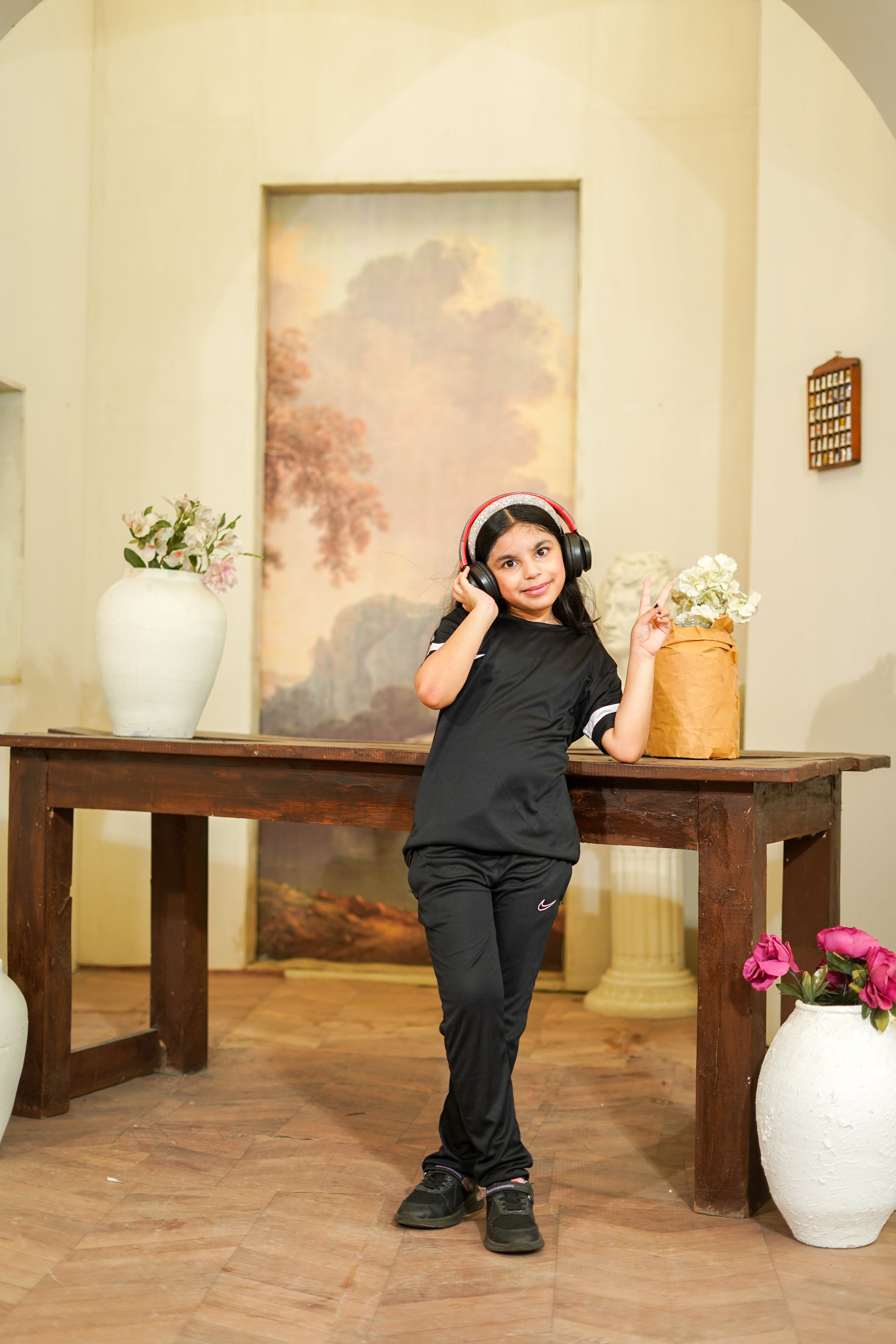 Nik Dri-Fit Black white Tracksuit